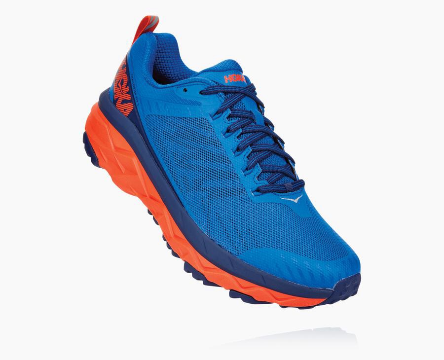 Hoka One One Challenger Atr 5 - Men's Trail Shoes - Blue - UK 837RJXEZD